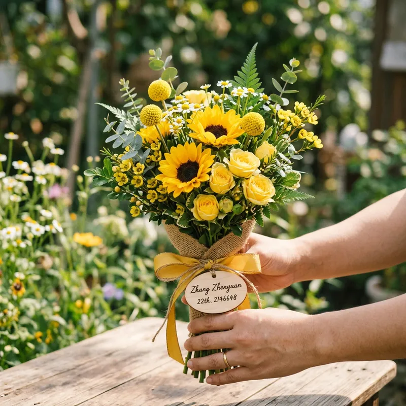Small Yellow Flower Bouquet for Zhang Zhenyuan 22th