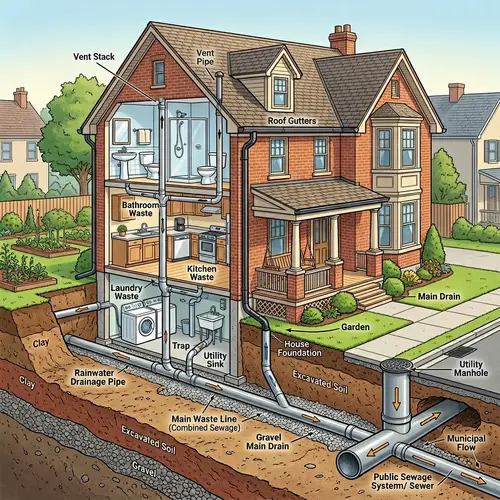 House Drainage System: Illustration and Details
