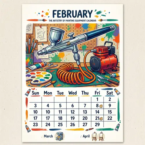 Special Painting Equipment Calendar | Artistic Tools Showcase