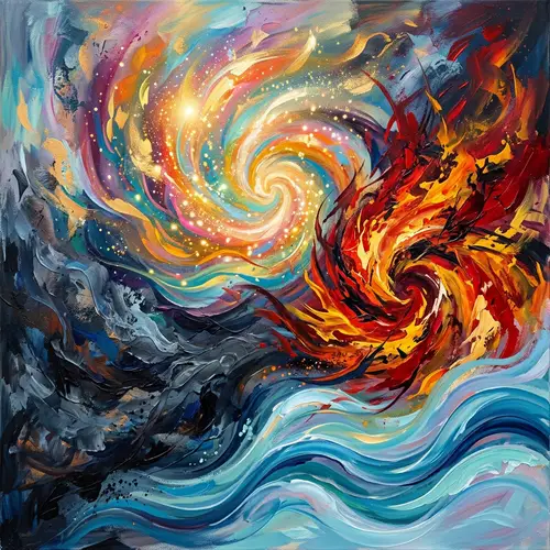 Abstract Emotions: Vibrant Happiness, Dark Sadness & More