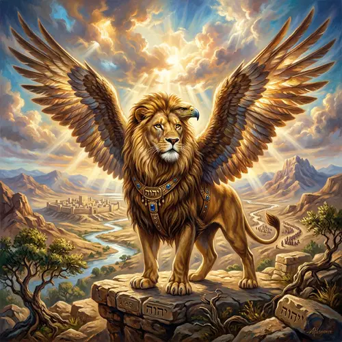 Biblical Blend of Lion and Eagle Imagery