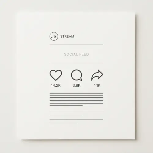 Minimalist Social Media Design
