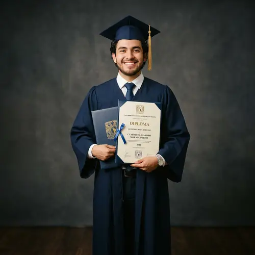 Mexican 20-Year-Old Male Graduation: Joyful Achievement
