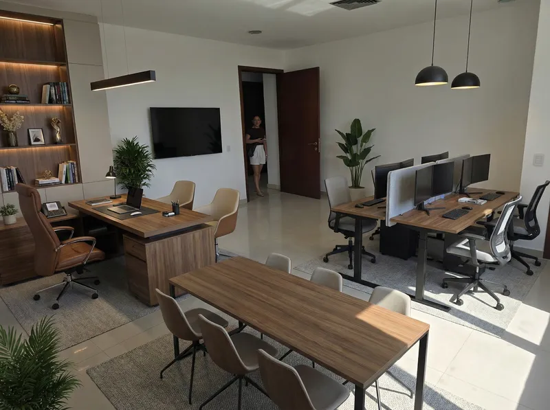 Office Design: Director's Space & Meeting Room