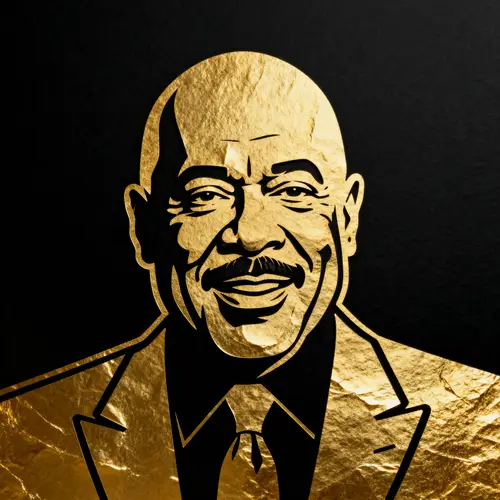 Minimalist Steve Harvey Silhouette Art