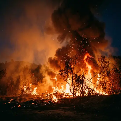 Fierce Fire with Crackling Flames | Impressive Inferno Scene