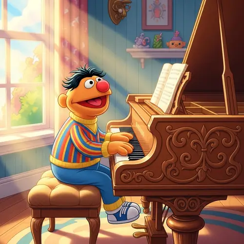 Ernie the Frog Singing Over the Rainbow