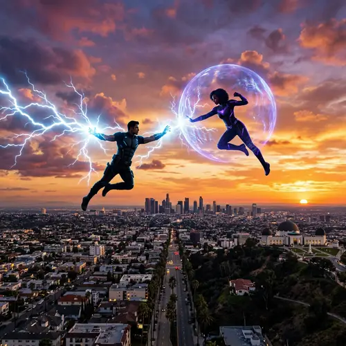 Epic Clash in the Los Angeles Sky