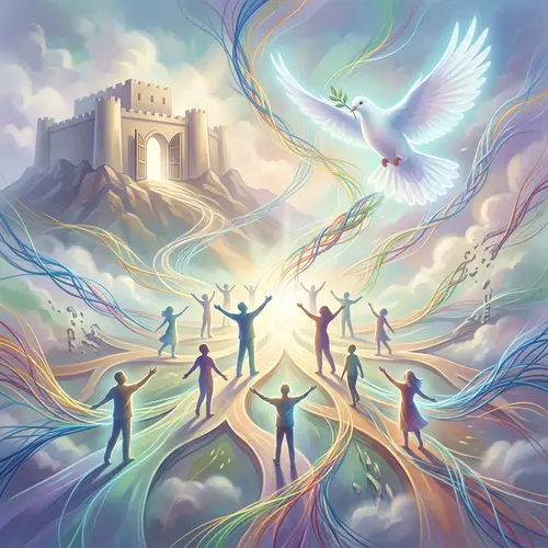 Inspiring Abstract Scene of Freedom and Peace