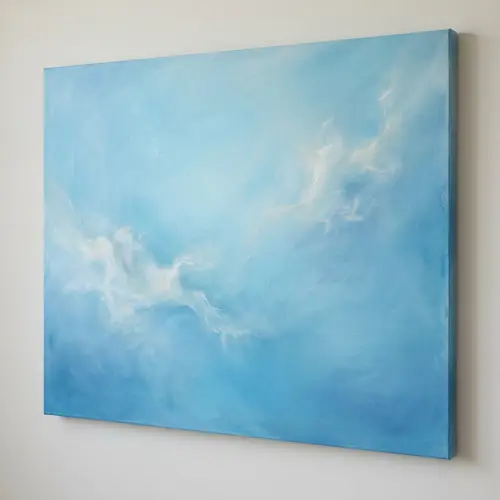Tranquil Azul Celeste: Serene Sky-Blue Abstract Field