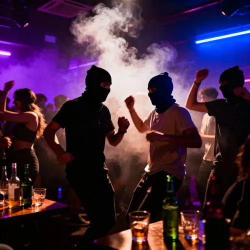 Young People Dancing at a Night Club