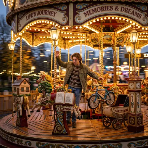 Life Carousel: Balancing on a Spinning Ride