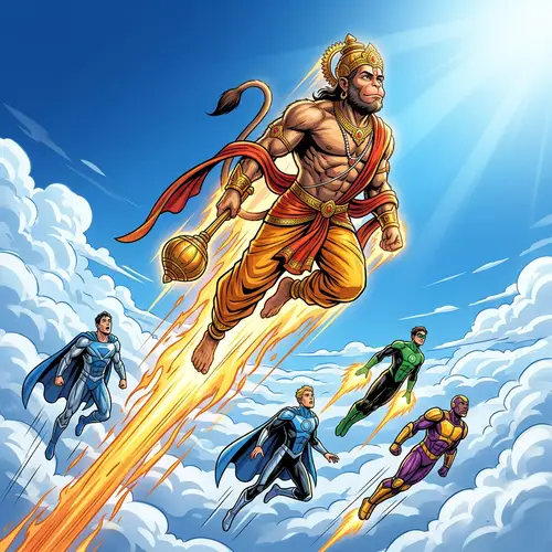 Hanuman Divine Speed: Overtaking Superheroes in Sky | Website Name