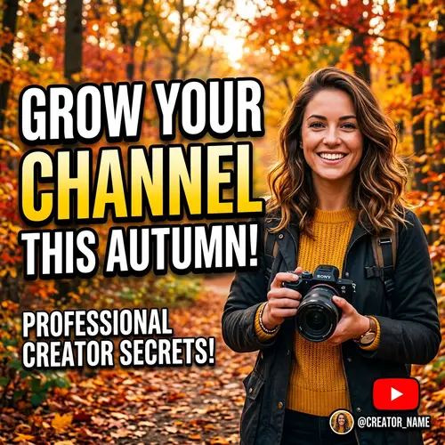 Autumn YouTube Thumbnail Design Tips