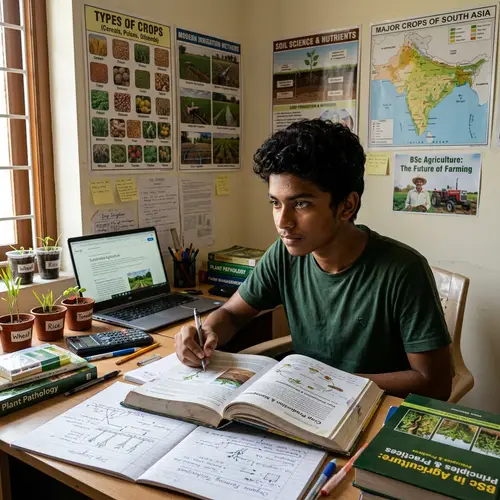 Young South Asian Boy Studying BSc Agriculture | Bright Future Ahead