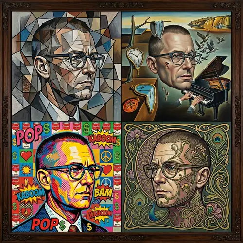 Jurgen Klopp in 4 Artistic Styles: Cubism to Art Nouveau