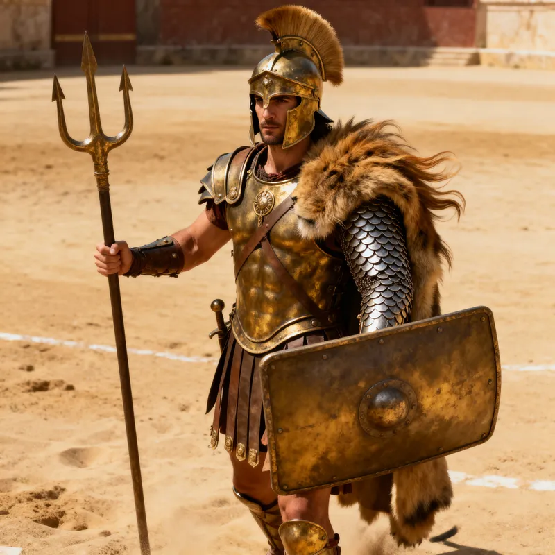 Retiarius Gladiator: Thracian Warrior in Action