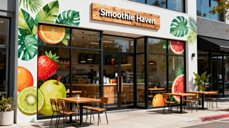 Trendy Smoothie Juice Bar - Modern Design & Vibe