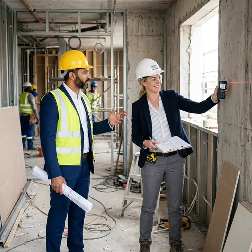 Interior Designer and Client Discussing Room Ideas