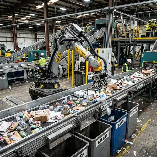 Robot Waste Sorting Solutions in Factories