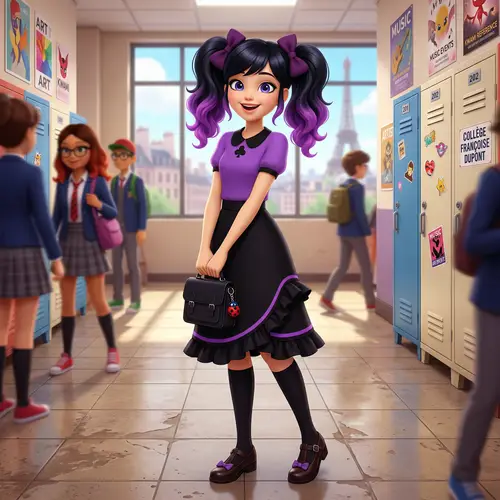 Miraculous Ladybug Style: 14-Year-Old School Girl