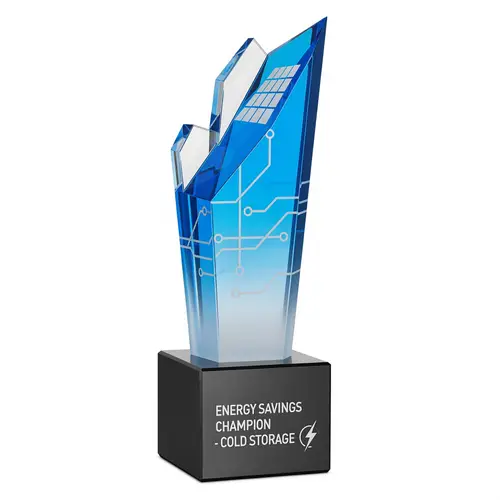Energy Savings Champion Trophy - Glacier Theme