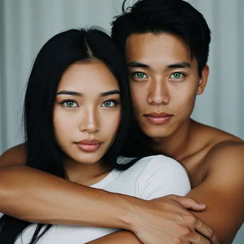Stunning Couple Photo: Unique Beauty and Love
