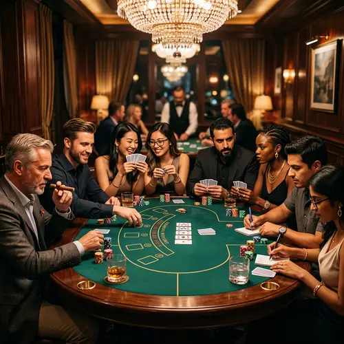 Lavish Poker Game With Diverse Players | Intense Battle of Skills