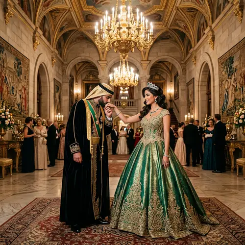 Prince Kissing Princess Hand: A Royal Romance