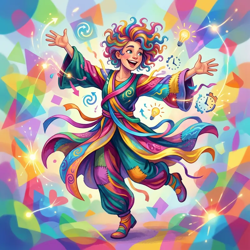 Embracing ADHD: A Colorful Representation of Spirit