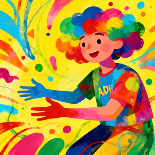 Embracing ADHD: A Colorful Representation of Spirit