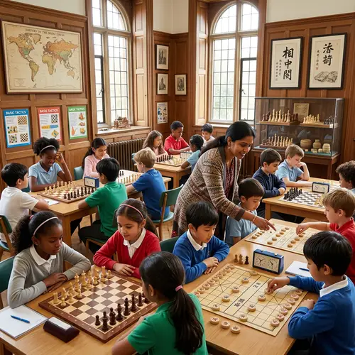 Chess Class with XiangQi for Primary School Students