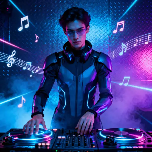 Striking DJ Portraits with Unique Artistic Flair
