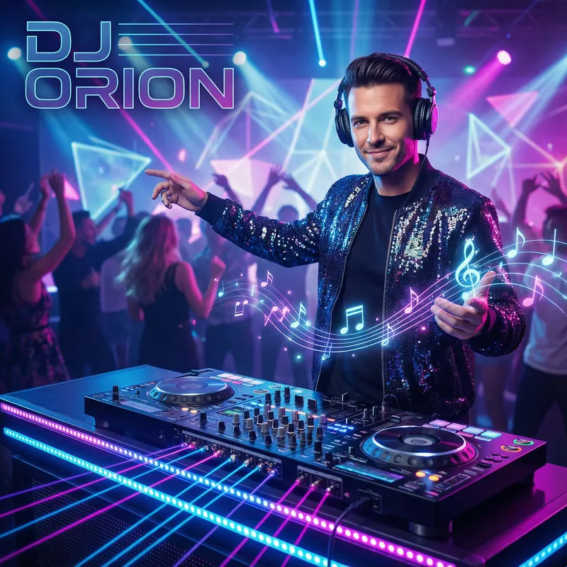 Striking DJ Portraits with Unique Artistic Flair