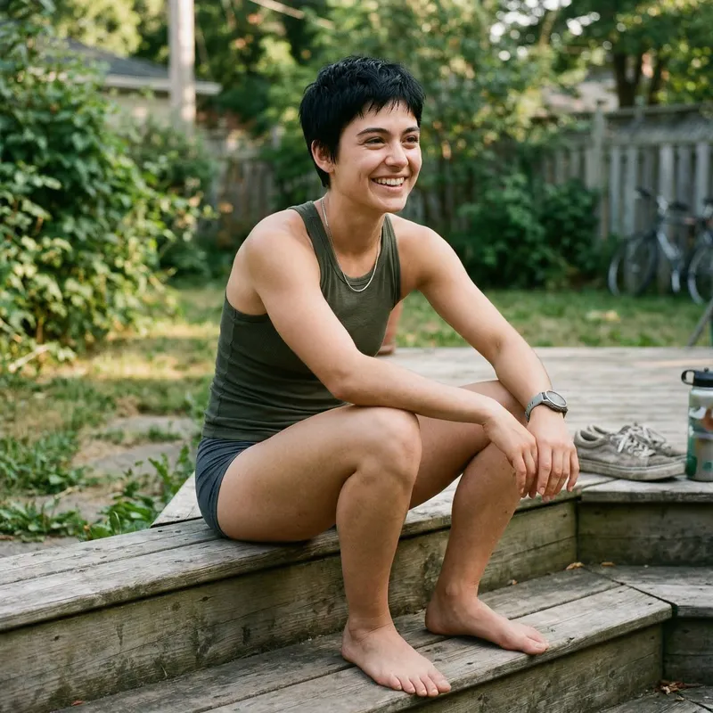 Stunning Tomboy Beauty with Athletic Charm