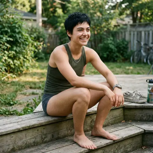 Stunning Tomboy Beauty with Athletic Charm