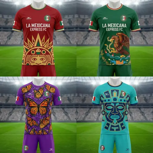 Unique Soccer Uniforms for La Mexicana Express FC