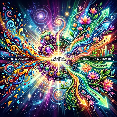 Feedback Utilization Abstract Art | Colorful Representation