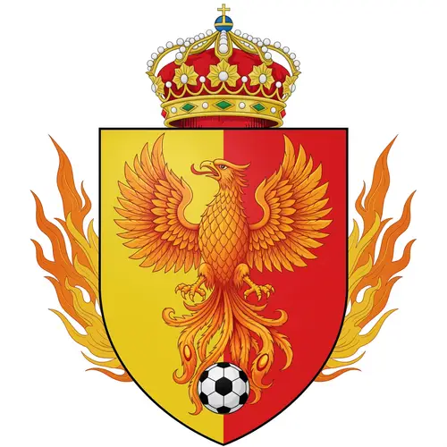 Phoenix Shield with Crown and Flames