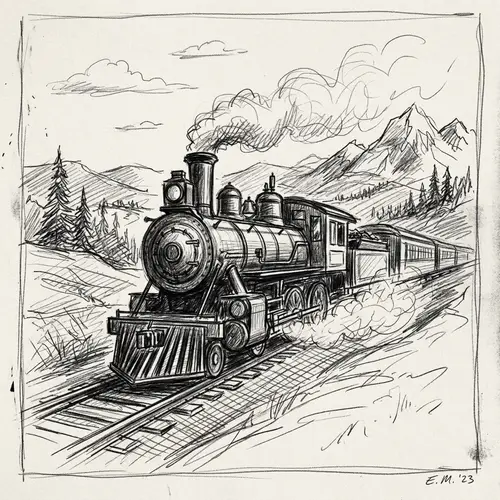 Hand Drawn Sketch with Prominent Pencil Strokes