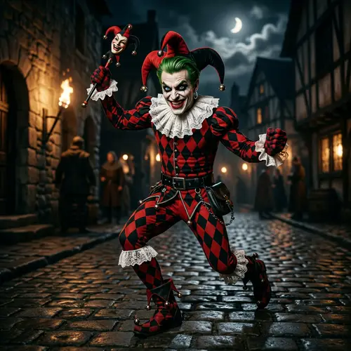 Male Harlequin Costume | DC Universe Inspired Jester Attire