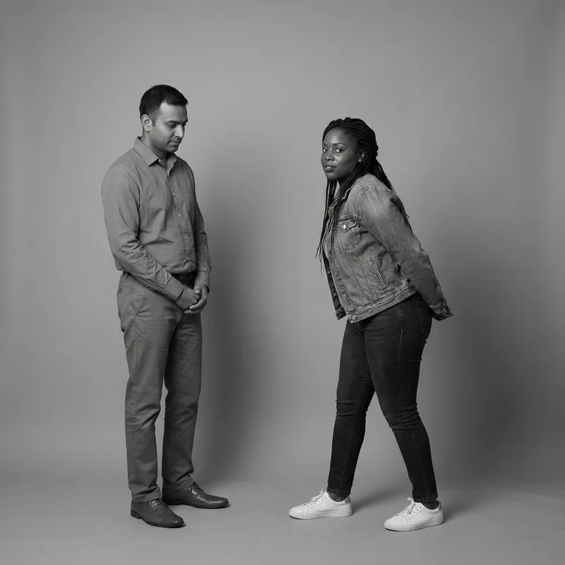 Contrasting Behaviors: Personal Space Respect vs. Invasion