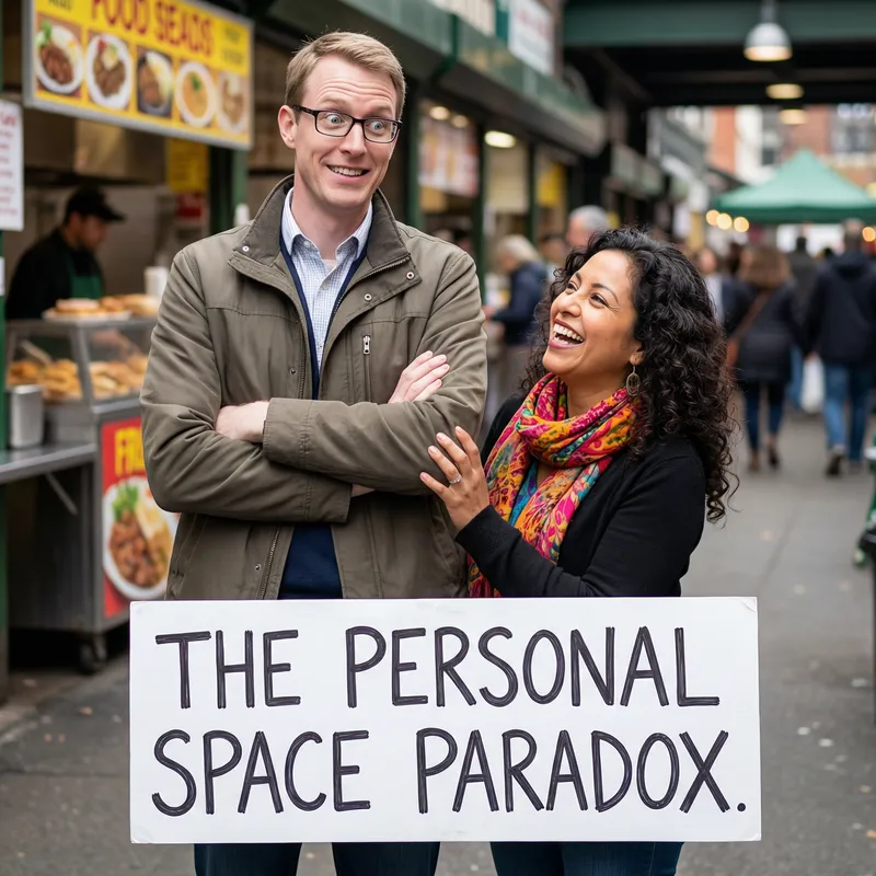 Humorous Illustration: Importance of Respect and Personal Space Humorous Illustration: Importance of Respect and Personal Space