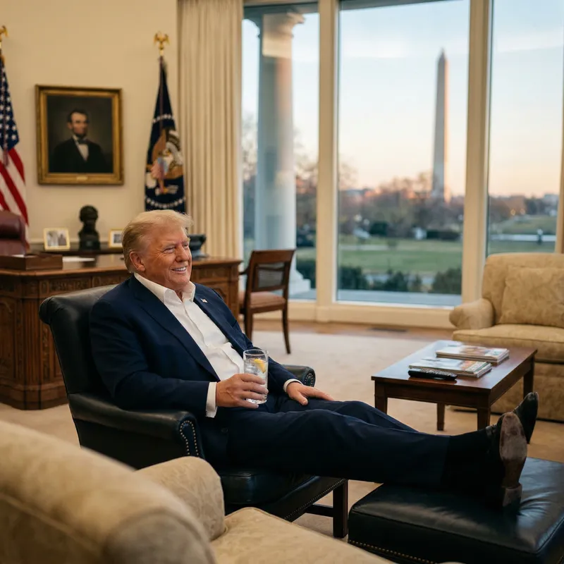 Chilling in the White House: Donald Trump