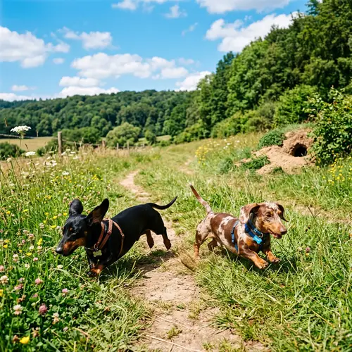 Dachshunds - German Sausage Dogs Hunting Badgers