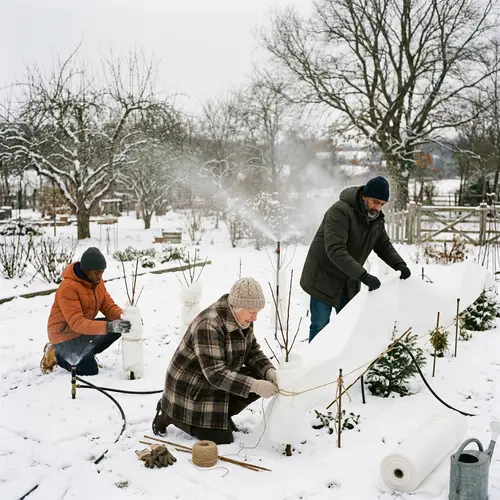 Protecting Freezing Plants: Resilient Care by Diverse Community