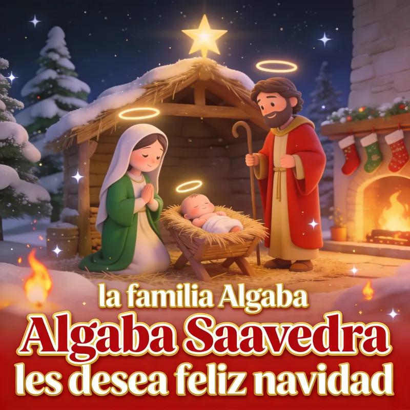 Animated Christmas Card from Algaba Saavedra Family