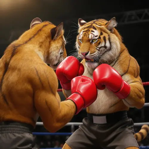 Fierce Tiger Boxing in 3D Style