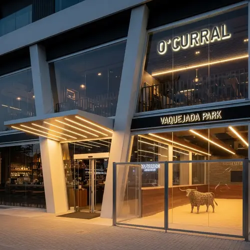 Modern Bar Facade with Vaquejada Park Area
