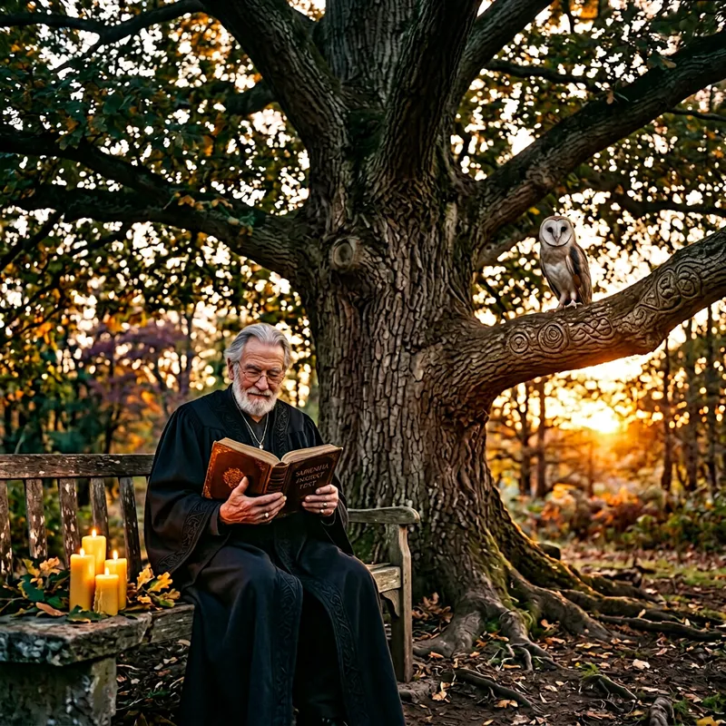 Prominent Wisdom: Old Oak Tree Symbolizes Knowledge